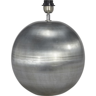 Duża lampa stołowa Globe kula srebrna (podstawa)